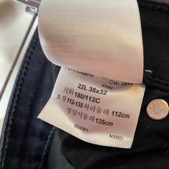 Levi’s Black Denim Skinny Jean plus size - Picture 3 of 8